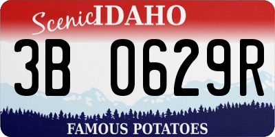 ID license plate 3B0629R