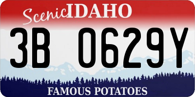 ID license plate 3B0629Y