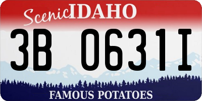 ID license plate 3B0631I