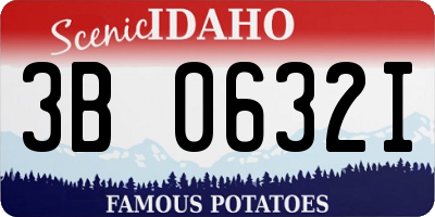 ID license plate 3B0632I
