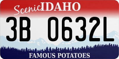 ID license plate 3B0632L