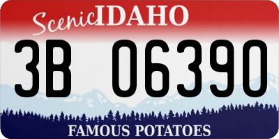 ID license plate 3B0639O