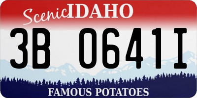 ID license plate 3B0641I