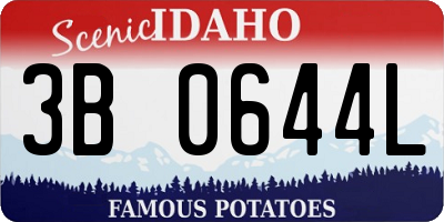 ID license plate 3B0644L