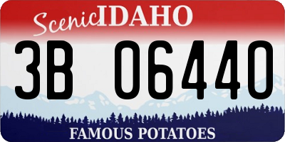 ID license plate 3B0644O