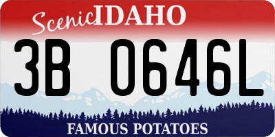 ID license plate 3B0646L