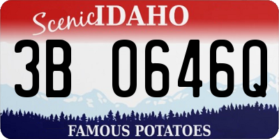 ID license plate 3B0646Q