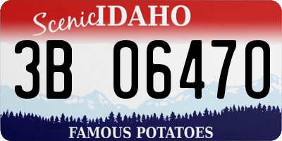 ID license plate 3B0647O