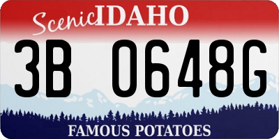 ID license plate 3B0648G
