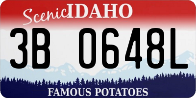 ID license plate 3B0648L