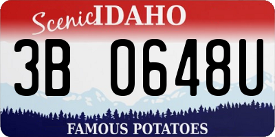 ID license plate 3B0648U