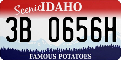 ID license plate 3B0656H