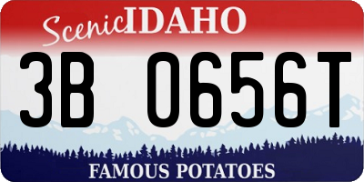 ID license plate 3B0656T