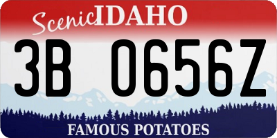 ID license plate 3B0656Z