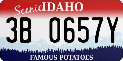 ID license plate 3B0657Y