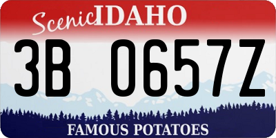 ID license plate 3B0657Z