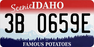 ID license plate 3B0659E