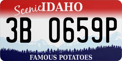 ID license plate 3B0659P