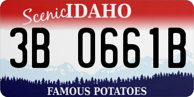 ID license plate 3B0661B