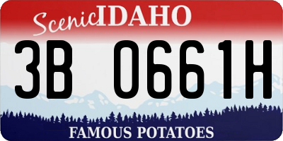 ID license plate 3B0661H
