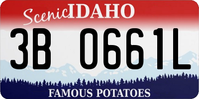 ID license plate 3B0661L