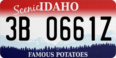 ID license plate 3B0661Z