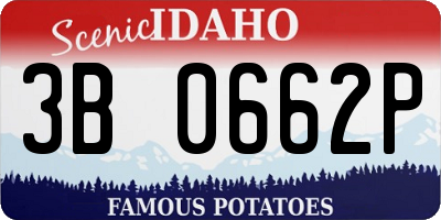 ID license plate 3B0662P