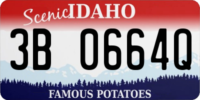 ID license plate 3B0664Q