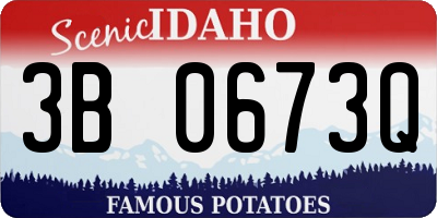 ID license plate 3B0673Q
