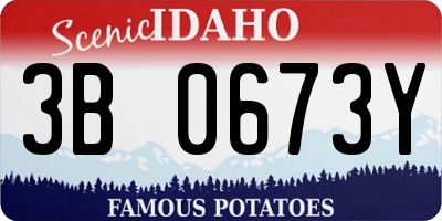 ID license plate 3B0673Y