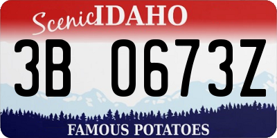 ID license plate 3B0673Z