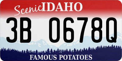 ID license plate 3B0678Q