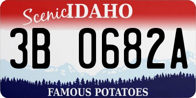 ID license plate 3B0682A