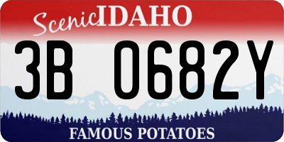 ID license plate 3B0682Y