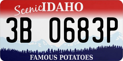 ID license plate 3B0683P