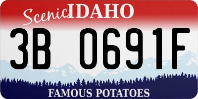 ID license plate 3B0691F