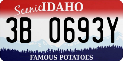 ID license plate 3B0693Y