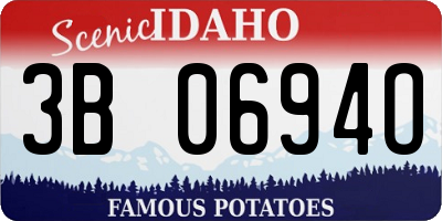 ID license plate 3B0694O