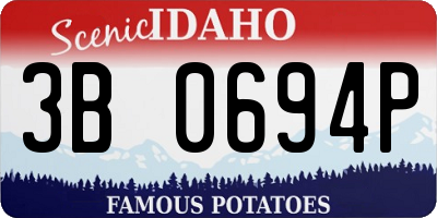 ID license plate 3B0694P