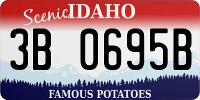 ID license plate 3B0695B