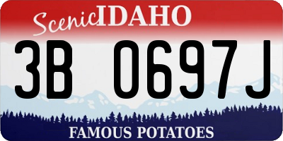ID license plate 3B0697J