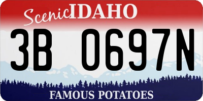 ID license plate 3B0697N