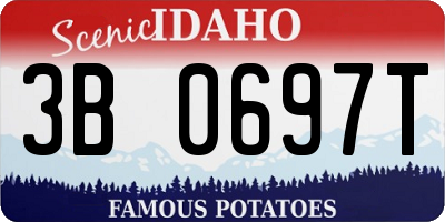 ID license plate 3B0697T