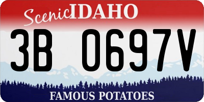 ID license plate 3B0697V