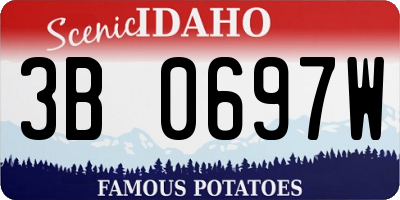 ID license plate 3B0697W