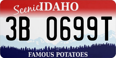 ID license plate 3B0699T