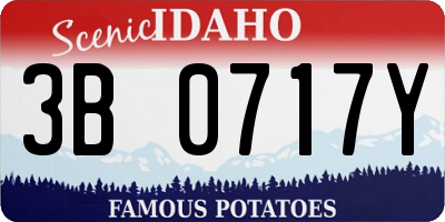 ID license plate 3B0717Y