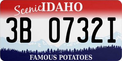 ID license plate 3B0732I