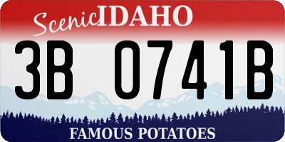 ID license plate 3B0741B