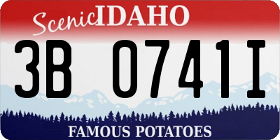 ID license plate 3B0741I